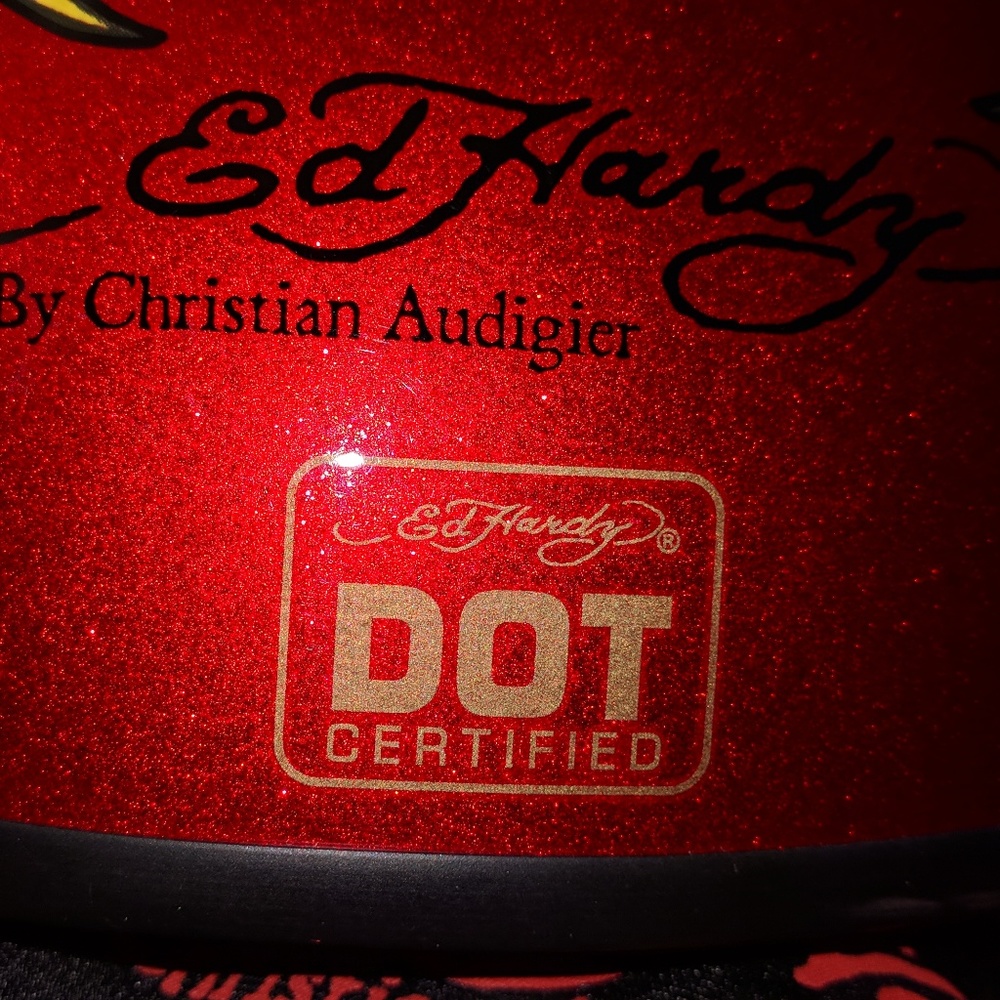Ed Hardy Braincap Chopper Jet Helmet